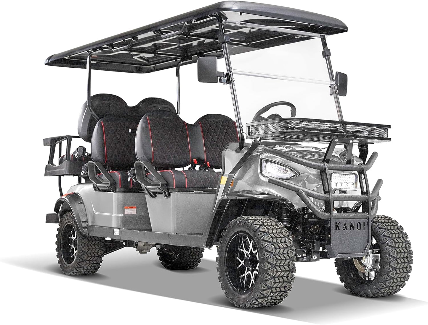 Kandi America 6 Passenger Electric Kruiser for Adults- Electric Golf Cart 6 Seats- Electric Passenger Cart- UTV- EV- Electric Vehicle- Heavy Duty Golf Cart- Powerful 5,000 Watt Electric Motor