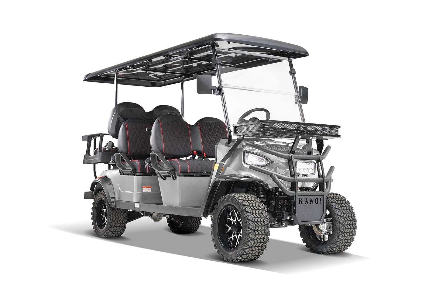 Kandi America 6 Passenger Electric Kruiser for Adults- Electric Golf Cart 6 Seats- Electric Passenger Cart- UTV- EV- Electric Vehicle- Heavy Duty Golf Cart- Powerful 5,000 Watt Electric Motor