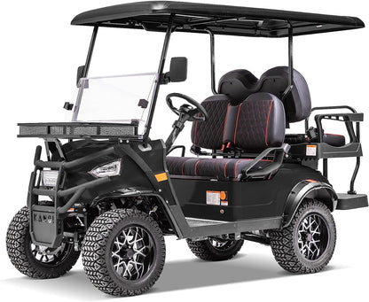 Kandi America 4 Passenger Electric Cruiser for Adults – Powerful 5,000-Watt Electric Motor- Electric Cart 4 Seats – Heavy Duty Golf Cart – Electric Passenger Cart –